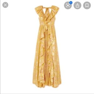 Ulla Johnson Demetria Gown in Citrine